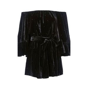 Star Eyes Velvet Romper